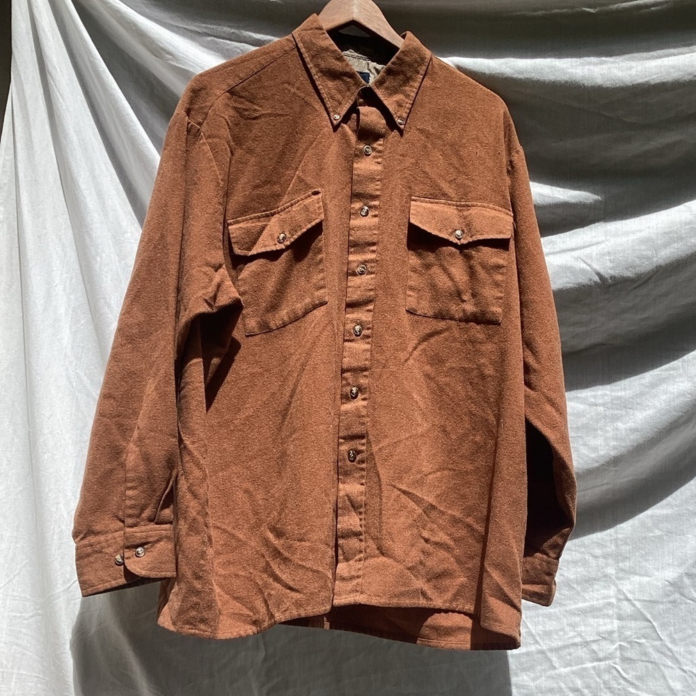 Ivy Crew brown button down outdoor top, size XL